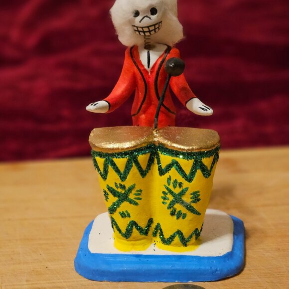 VTG OAXACAN Other - VINTAGE OAXACAN CLAY BONGO DRUMS PLAYER